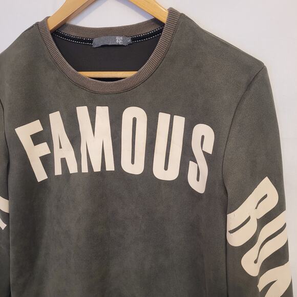 FAMOUS Fairyland Macma Greek Type Mastermind Graphic Y2K Sleeve Print Crewneck - Picture 2 of 16